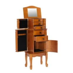 Marie Jewelry Armoire Oak - Powell Company -Furniture Haven Shop GUEST c3db41a3 5c78 4b47 9324 d3a846d0fae4