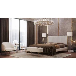 King Chloe Steel/Velvet Upholstered Headboard - LumiSource 19 King Chloe Steel/Velvet Upholstered Headboard - LumiSource -Furniture Haven Shop GUEST c41a6e26 b803 4441 836d b2b5228c337a