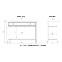 Console Table Hardwood White - Alaterre Furniture -Furniture Haven Shop GUEST c6a2de9d c836 4154 9036 dd73473c61d6