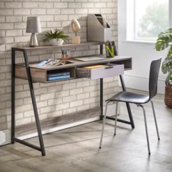 Sahana Desk Black/Driftwood - Buylateral 7 Sahana Desk Black/Driftwood - Buylateral -Furniture Haven Shop GUEST c7963f1b 5859 41a3 837d 9d2aacdb4002