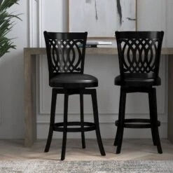 30" Van Draus Swivel Barstool Metal/Black - Hillsdale Furniture -Furniture Haven Shop GUEST ca589e5c f471 4438 bd3e 6a07a9a1982d
