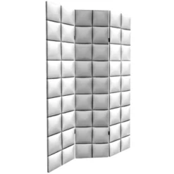 6" Double Sided Glam Leather Print Canvas Room Divider Black - Oriental Furniture 9 6" Double Sided Glam Leather Print Canvas Room Divider Black - Oriental Furniture -Furniture Haven Shop GUEST cc3f8822 28e8 4aea 8328 cb100a1b4be4