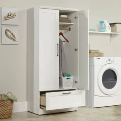 Homeplus Wardrobe Soft White - Sauder -Furniture Haven Shop GUEST cd6a288f ab38 4a9d 9f0d b0653459f3d9