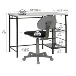 2pc Study Zone Ii Student Desk And Task Chair Set - Calico Designs 19 2pc Study Zone Ii Student Desk And Task Chair Set - Calico Designs -Furniture Haven Shop GUEST cd6b5a58 fe92 4aab a1a1 283ff7c3d2bb