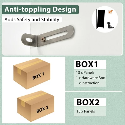 Costway 3-Door 71'' Kitchen Buffet Pantry Storage Cabinet W/Hutch Adjustable Shelf White 6 Costway 3-Door 71'' Kitchen Buffet Pantry Storage Cabinet W/Hutch Adjustable Shelf White - Image 6