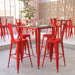 Flash Furniture Declan Commercial Indoor/Outdoor Bar Top Table, 31.5" Square All Weather Poly Resin Top With Steel Base 15 Flash Furniture Declan Commercial Indoor/Outdoor Bar Top Table, 31.5" Square All Weather Poly Resin Top With Steel Base -Furniture Haven Shop GUEST cdf7b9f9 b7f2 422a bfd1 815c00520436