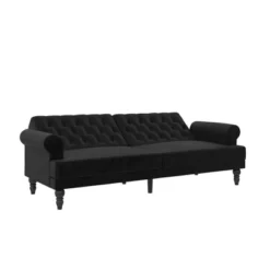 Cassidy Upholstered Futon - Paris Hilton X The Novogratz -Furniture Haven Shop GUEST ce6e0bbc 40eb 40ec b4a9 34c74a63f88d