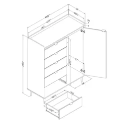 5 Drawer Hype Door Chest - South Shore -Furniture Haven Shop GUEST ce97cde7 399f 4984 82d9 aed520b49528
