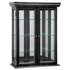 Design Toscano Country Tuscan Hardwood Wall Curio Cabinet: Ebony Black Finish -Furniture Haven Shop GUEST cefde22c c56c 4675 9743 f2a4f3714741