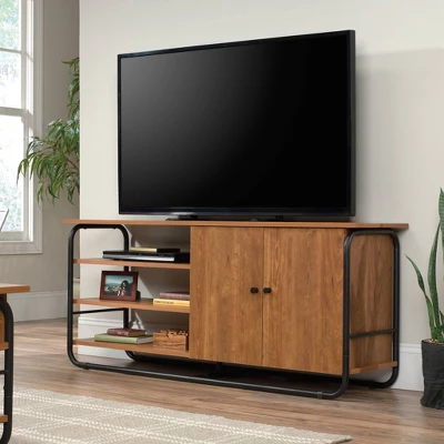 Union Plain Credenza TV Stand For TVs Up To 65" Prairie Cherry - Sauder 1 Union Plain Credenza TV Stand For TVs Up To 65" Prairie Cherry - Sauder