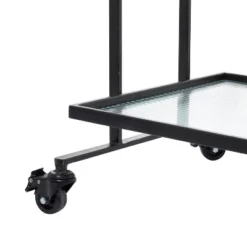 Industrial Metal Bar Cart Black - Olivia & May -Furniture Haven Shop GUEST cfe83935 cd6b 4d56 9d01 9787deee6114