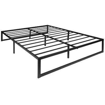 Flash Furniture 14 Inch Metal Platform Bed Frame With 12 Inch Pocket Spring Mattress In A Box And 3 Inch Cool Gel Memory Foam Topper 2 Flash Furniture 14 Inch Metal Platform Bed Frame With 12 Inch Pocket Spring Mattress In A Box And 3 Inch Cool Gel Memory Foam Topper - Image 2