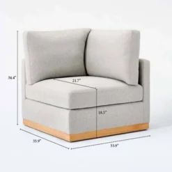 Woodland Hills Modular Sectional Corner Light Gray - Threshold™ Designed With Studio McGee 21 Woodland Hills Modular Sectional Corner Light Gray - Threshold™ Designed With Studio McGee -Furniture Haven Shop GUEST d13a80c0 94a7 4a14 807c 01f454d7e453