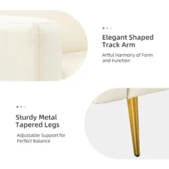 Lanna 76"Wide Vegan Leather Modern Style Convertible Futon Sofa Bed For Living Room Guest Bedroom | ARTFUL LIVING DESIGN 17 Lanna 76"Wide Vegan Leather Modern Style Convertible Futon Sofa Bed For Living Room Guest Bedroom | ARTFUL LIVING DESIGN -Furniture Haven Shop GUEST d1a66786 d6af 4cdc 8707 0711c8993daf