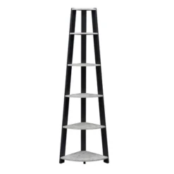 71" Newport 5 Tier Corner Bookshelf - Breighton Home -Furniture Haven Shop GUEST d1aca359 7138 4c35 ae94 4cfa5480c9d4