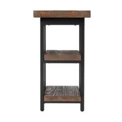 Pomona 2 Shelf End Table Reclaimed Wood Rustic Natural - Alaterre Furniture -Furniture Haven Shop GUEST d22d2ea2 bca4 4887 b26b 21dfe3f29d04