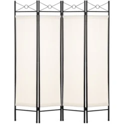 Best Choice Products 6ft 4-Panel Folding Privacy Screen Room Divider Decoration Accent W/ Steel Frame 14 Best Choice Products 6ft 4-Panel Folding Privacy Screen Room Divider Decoration Accent W/ Steel Frame -Furniture Haven Shop GUEST d26b34f4 7aaf 4ed9 9ddf 2d4ca9310af3