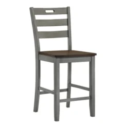 2pk Danforthe Ladder Back Counter Height Chairs - HOMES: Inside + Out 14 2pk Danforthe Ladder Back Counter Height Chairs - HOMES: Inside + Out -Furniture Haven Shop GUEST d2c937a8 49ba 430e 9027 74ad59ebe9ec