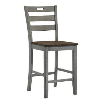 2pk Danforthe Ladder Back Counter Height Chairs - HOMES: Inside + Out 7 2pk Danforthe Ladder Back Counter Height Chairs - HOMES: Inside + Out - Image 7