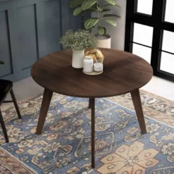 Jenny Round Dining Tables Gray Walnut - MiBasics -Furniture Haven Shop GUEST d4c42865 6b29 4d25 8e79 36252580dd48