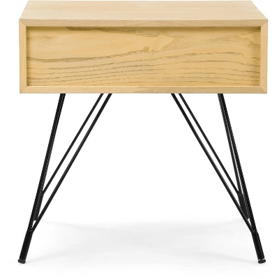 Newell Side Table Natural - Adore Decor 5 Newell Side Table Natural - Adore Decor - Image 5