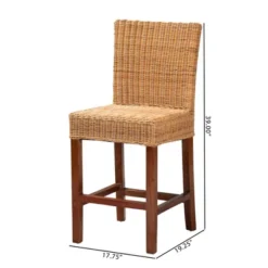 Racquel Natural Rattan And Mahogany Wood Counter Height Barstool Walnut Brown - Bali & Pari 17 Racquel Natural Rattan And Mahogany Wood Counter Height Barstool Walnut Brown - Bali & Pari -Furniture Haven Shop GUEST d6bec614 f2b7 4eb0 8de4 ce6cda2abaf0