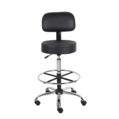 Medical/Drafting Stool With Back Cushion - Boss Office Products -Furniture Haven Shop GUEST d717d74c 16ad 4fb4 8f45 e937f535ff19