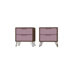 Set Of 2 Rockefeller 2 Drawer Nightstands - Manhattan Comfort 28 Set Of 2 Rockefeller 2 Drawer Nightstands - Manhattan Comfort -Furniture Haven Shop GUEST d72bb932 4cff 4d87 89bf 2156dcdcf9c6