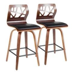 Set Of 2 Folia Mid-Century Modern Counter Height Barstools - LumiSource 20 Set Of 2 Folia Mid-Century Modern Counter Height Barstools - LumiSource -Furniture Haven Shop GUEST d76d6e23 151e 40de 9dec 3a65458ca2e0