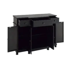 Glam Mirror And Wood Storage Cabinet Black - Olivia & May 25 Glam Mirror And Wood Storage Cabinet Black - Olivia & May -Furniture Haven Shop GUEST d79e26b4 cf25 4379 b49b abbabdb85846