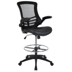 Emma And Oliver Mid-Back Mesh Ergonomic Drafting Chair With Foot Ring And Flip-Up Arms 27 Emma And Oliver Mid-Back Mesh Ergonomic Drafting Chair With Foot Ring And Flip-Up Arms -Furniture Haven Shop GUEST d81e39cc 249a 44a0 90f8 5eb5e682a2d4