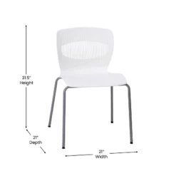 Emma And Oliver Heavy Duty 770 Lb. Capacity Ergonomic Polypropylene Stack Chair With Lumbar Support And Steel Frame 18 Emma And Oliver Heavy Duty 770 Lb. Capacity Ergonomic Polypropylene Stack Chair With Lumbar Support And Steel Frame -Furniture Haven Shop GUEST da3761ea fc9f 4192 854f 8eaaa1c185f4