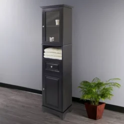 Alps Cabinet Black - Winsome -Furniture Haven Shop GUEST daf39a4c 5224 446c 8d01 806de16eed53