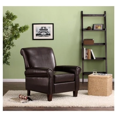 Faux Leather Club Chair - Espresso - Dorel Living 2 Faux Leather Club Chair - Espresso - Dorel Living - Image 2