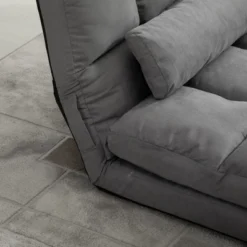 HOMCOM Convertible Floor Sofa Chair, Folding Couch Bed, Guest Chaise Lounge With 2 Pillows, Adjustable Backrest And Headrest 12 HOMCOM Convertible Floor Sofa Chair, Folding Couch Bed, Guest Chaise Lounge With 2 Pillows, Adjustable Backrest And Headrest -Furniture Haven Shop GUEST db19ed08 552c 4b35 bc6a bedee43aa74e