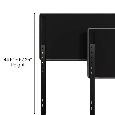 Merrick Lane Headboard With Tufted Upholstery And Powder Coated Metal Frame 6 Merrick Lane Headboard With Tufted Upholstery And Powder Coated Metal Frame - Image 6