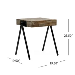 Gurley Handcrafted Modern Industrial Mango Wood Side Table Gray/Black - Christopher Knight Home 13 Gurley Handcrafted Modern Industrial Mango Wood Side Table Gray/Black - Christopher Knight Home -Furniture Haven Shop GUEST dba12ac6 983f 4c4c b8f4 240cbf9671b6