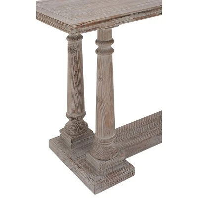 Wood Console Table Light Brown - Olivia & May 2 Wood Console Table Light Brown - Olivia & May - Image 2