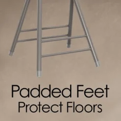 Hastings Home 24" Foldable Padded Indoor Counter-Height Stool – Gray -Furniture Haven Shop GUEST dcf40233 906c 44dd bfee c523e6e178c2