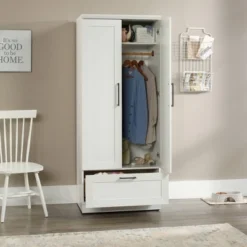 Homeplus Wardrobe Soft White - Sauder -Furniture Haven Shop GUEST dd1aa682 b070 4236 b3aa ab96df781329
