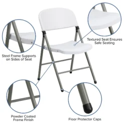 Emma And Oliver 2 Pack Commercial White Plastic Event Party Rental Folding Chair 12 Emma And Oliver 2 Pack Commercial White Plastic Event Party Rental Folding Chair -Furniture Haven Shop GUEST dd4c808a faf9 439f 8980 9d4fea43f4aa