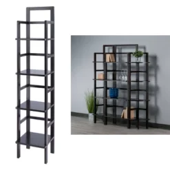Aiden Narrow Bakers Rack Coffee - Winsome Wood -Furniture Haven Shop GUEST de45ac99 ad5c 4aea abc0 49709540c8d9