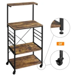 Yaheetech 50.5"H Kitchen Baker's Rack With Side Hooks -Furniture Haven Shop GUEST de5d7b7c d4ab 4901 b0ec 84d6af710134