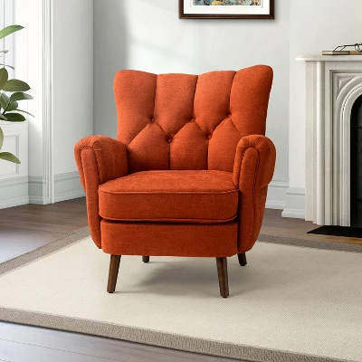 Dittmar Mid Century Club Chair With Wingback And Button-tufted Design | ARTFUL LIVING DESIGN 11 Dittmar Mid Century Club Chair With Wingback And Button-tufted Design | ARTFUL LIVING DESIGN - Image 11