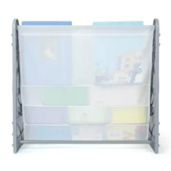 Kids' 4 Tier Bookshelf Organizer Gray/White - Humble Crew -Furniture Haven Shop GUEST df4d8b47 6856 4bec 95ab c135bb978f98