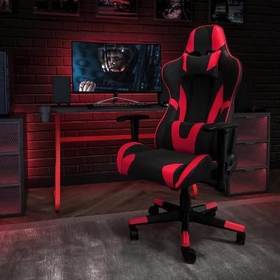 Flash Furniture Gaming Desk And Reclining Gaming Chair Set With Cup Holder And Headphone Hook 1 Flash Furniture Gaming Desk And Reclining Gaming Chair Set With Cup Holder And Headphone Hook