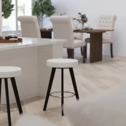 Merrick Lane Contemporary Counter Stool With Retro 4-Point Wood Legs And Metal Footrest 8 Merrick Lane Contemporary Counter Stool With Retro 4-Point Wood Legs And Metal Footrest -Furniture Haven Shop GUEST df6bfe4b 91c8 4c30 8be7 fc4c1a2d4e90