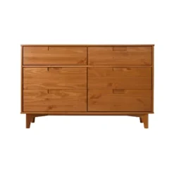 Mid-Century Modern Groove Wood 6 Drawer Dresser - Saracina Home -Furniture Haven Shop GUEST df73fcb6 1e74 4709 ae75 c24412f90be1