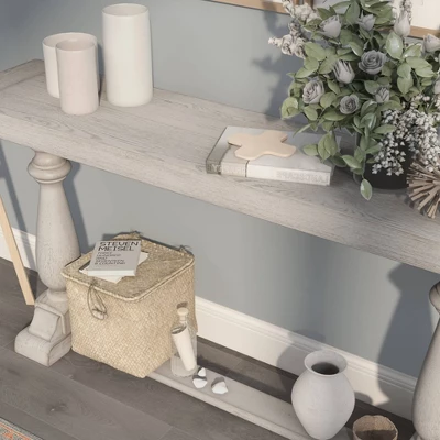 59" Cason Rustic Console Table - HOMES: Inside + Out 2 59" Cason Rustic Console Table - HOMES: Inside + Out - Image 2
