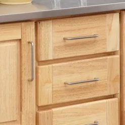 Breakfast Bar Kitchen Cart Natural With Stainless Steel Top - Home Styles -Furniture Haven Shop GUEST dfdba4b5 668c 4f92 bdba 8e3db67688a3